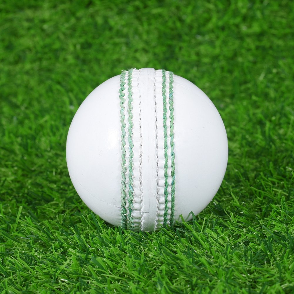 White Cricket Leather Ball - Image 2