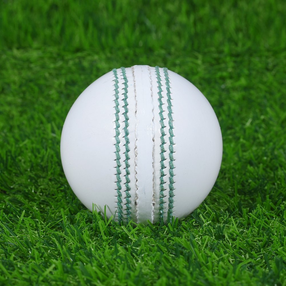 White Cricket Leather Ball - Image 2