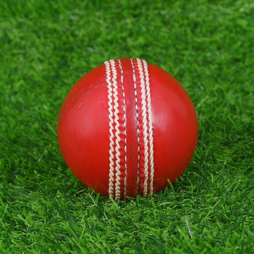 Red Cricket Leather Ball - Image 2