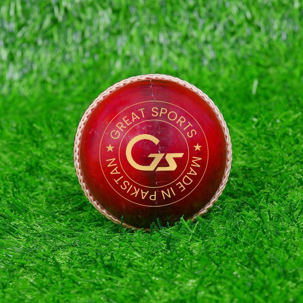 Red Waxed Cricket Leather Ball