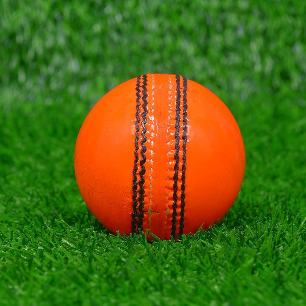 Orange Cricket Leather Ball - Image 2