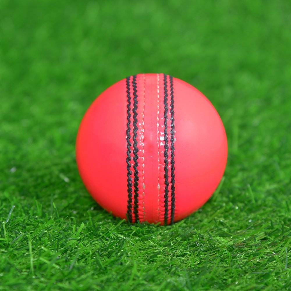 Pink Cricket Leather Ball - Image 3