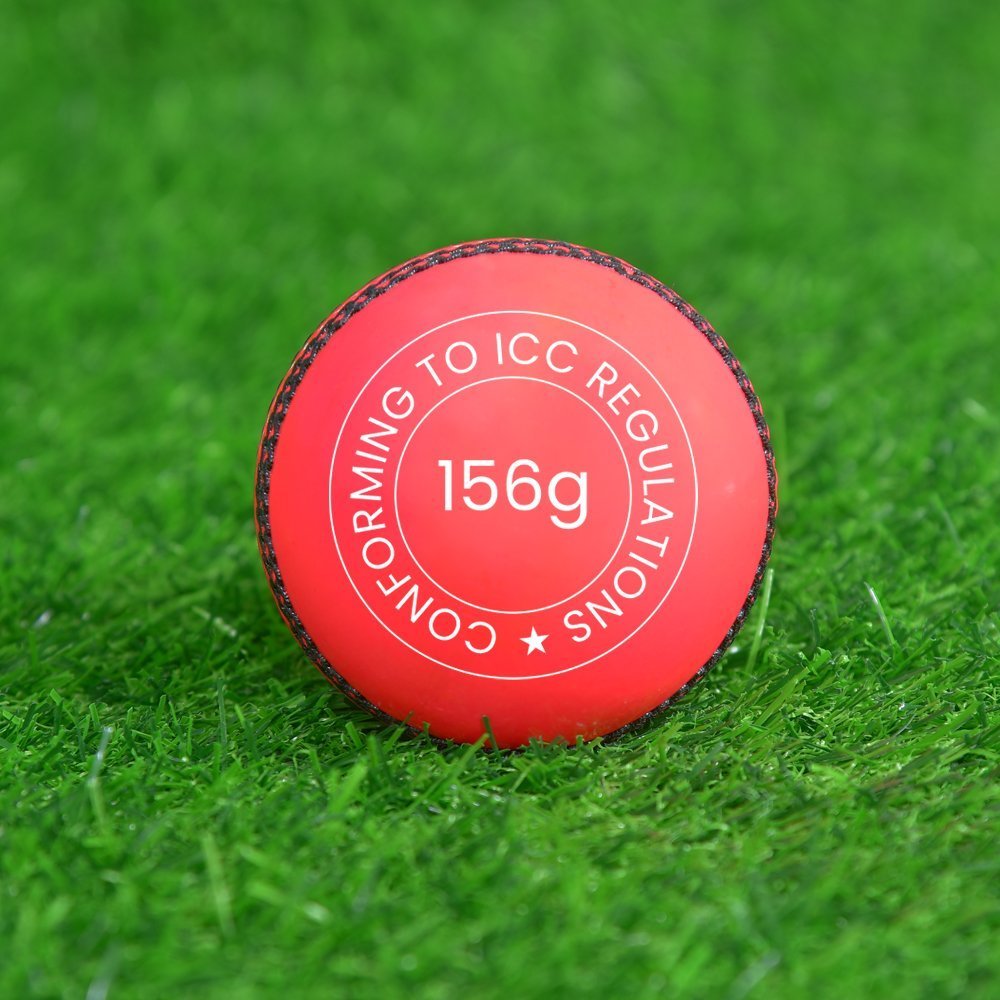 Pink Cricket Leather Ball - Image 4