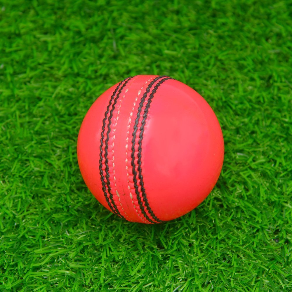 Pink Cricket Leather Ball - Image 2