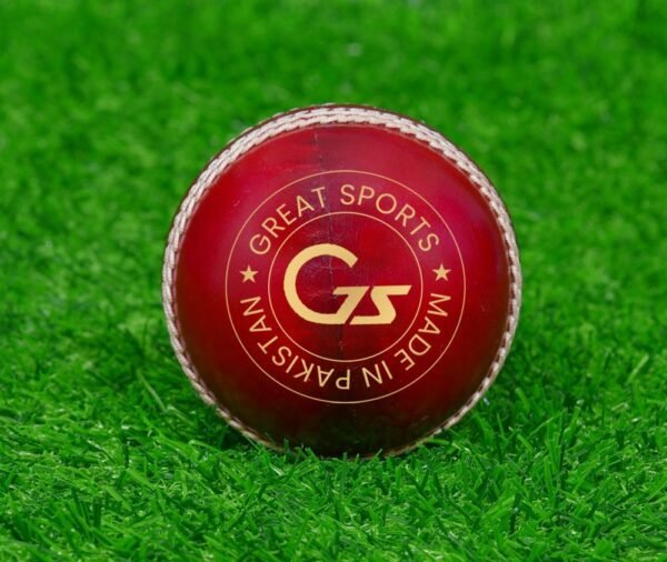 Red Waxed Cricket Leather Ball
