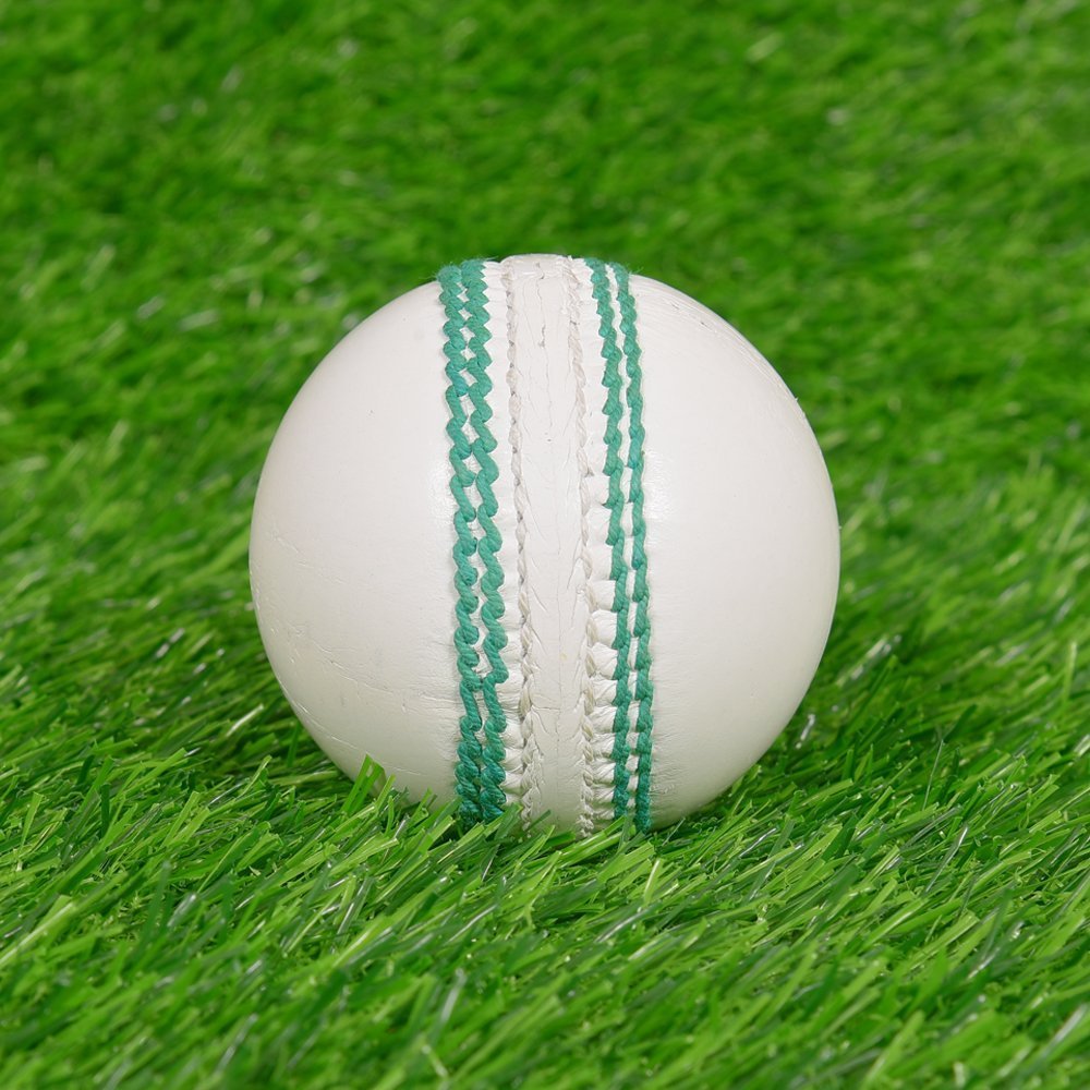 White Cricket Leather Ball - Image 2
